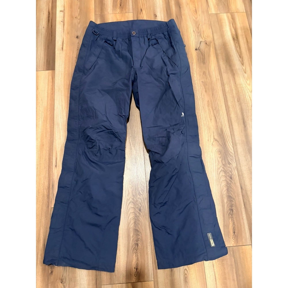 Helly Hansen Helly-Tech Mens Blue Waterproof Snow Ski Pants Full Side Zip Large